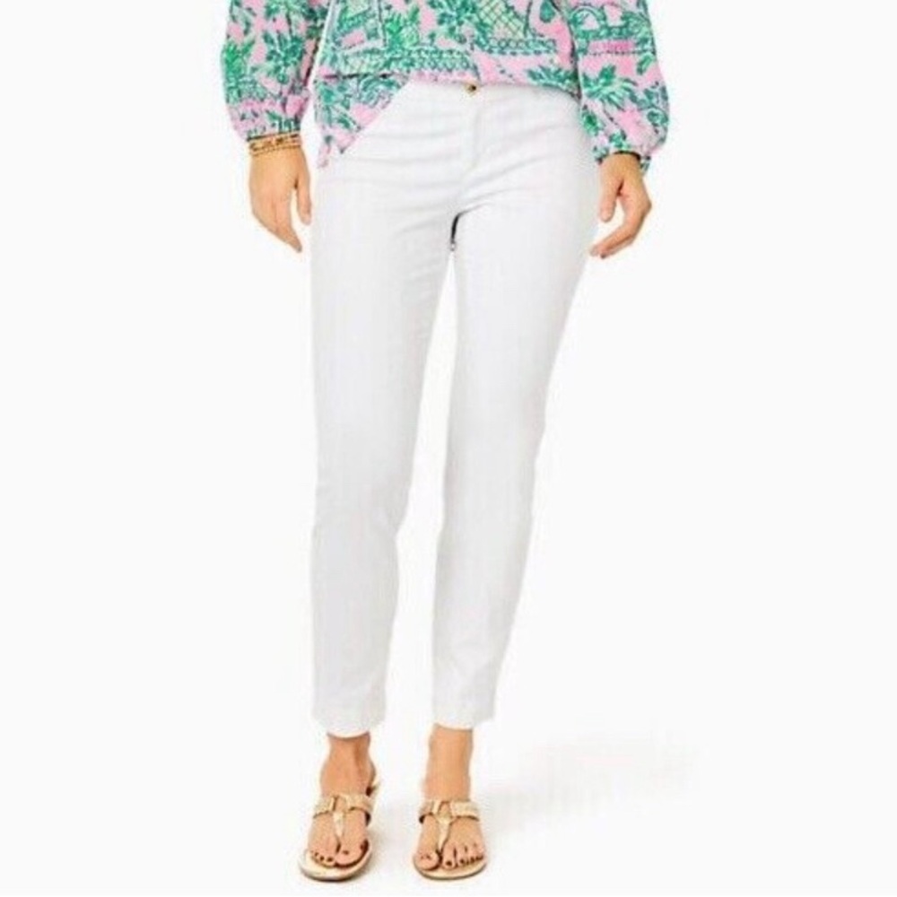 Lilly Pulitzer 29” Kelly Textured Ankle Pants